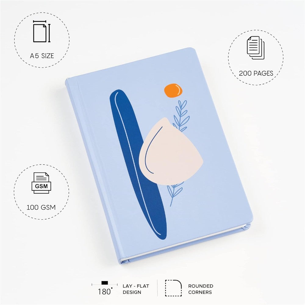 Factor Notes The Blue Sunset Designer Hardcover Notebook - Ruled A5